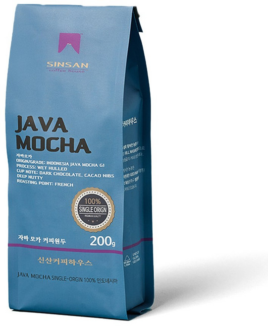 신산커피하우스 자바모카 커피원두(분쇄안함) 200g, 1개