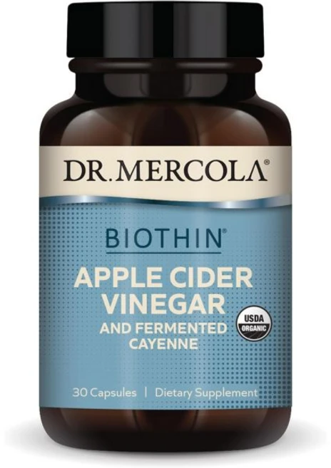 닥터 머콜라 바이오틴 유기농 사과 사이다 식초 및 발효 카이엔 30인분(30캡슐) 식이 보충제 소화 지원 비유전자변형식품(Non-GMO) USDA, 1개 - 쿠팡