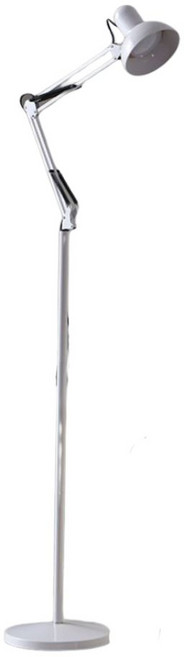 瑞承小舖 工業風金屬三段落地燈 可調式閱讀立燈, WHITE