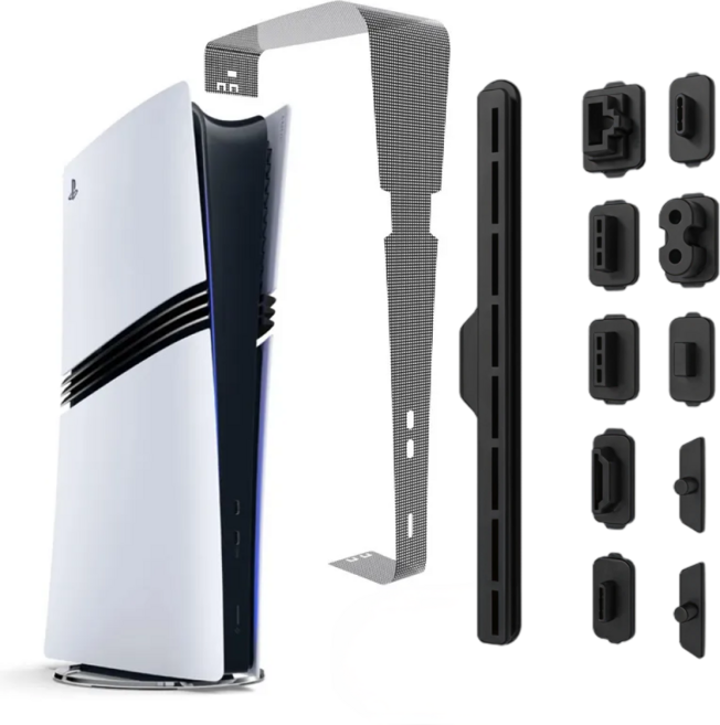 PS5 PRO 올인원 방진 키트, 1세트, 블랙, PS5 프로