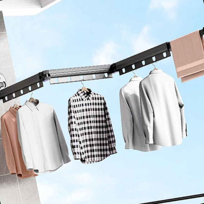 유니홈 독일강력 흡착식 원룸 건조대 무타공 접이식 빨래 걸이, 화이트