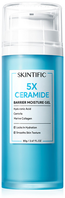 SKINTIFIC MSH 菸鹼醯胺亮白保濕凝膠 淡斑提亮, 1個, 5X保濕霜80g(小藍霜加量裝）