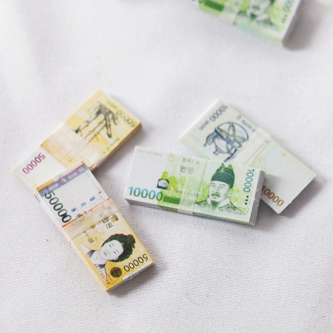 더홀릭 미니어처 돈다발 납골당꾸미기 DIY