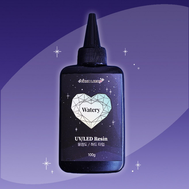 [마니랜드] UV/LED 레진 100g, 1개, B. 중점도 100g, 투명