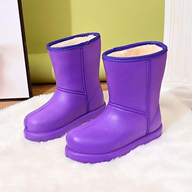 無品牌 防水加絨雪地靴 保暖泡沫棉靴子