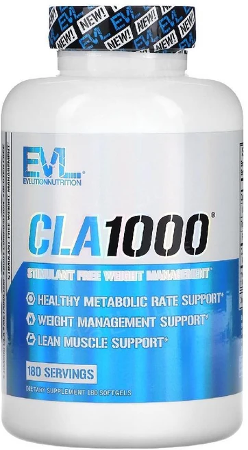 EVLUTIONNUTRITION CLA 1000 소프트젤, 180정, 1개 - 쿠팡