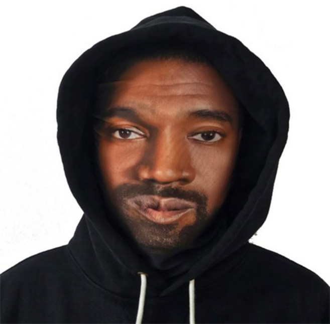 인물 복면마스크 가면 칸예마스크 할로윈 쓸데없는선물, 1개, 6.칸예