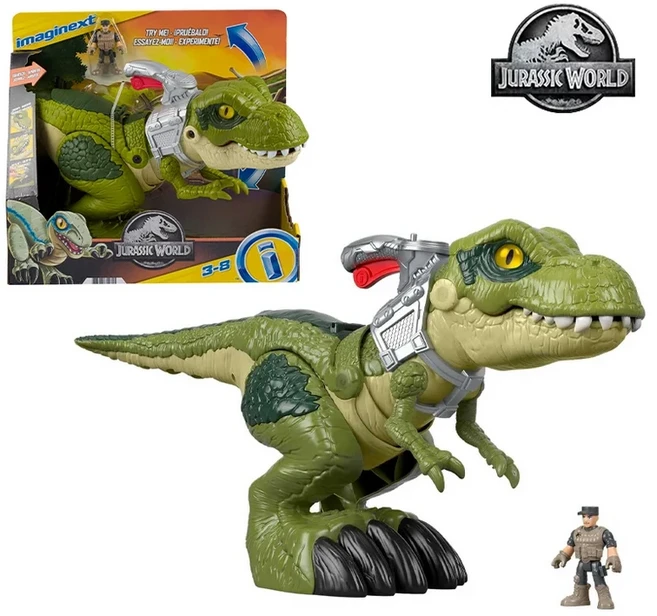 쥬라기 월드 메가 마우스 T.Rex 쵸핑 장난감 공룡 티라노사우르스 렉스 모델 액션 피규어 소년 생일, 01 A