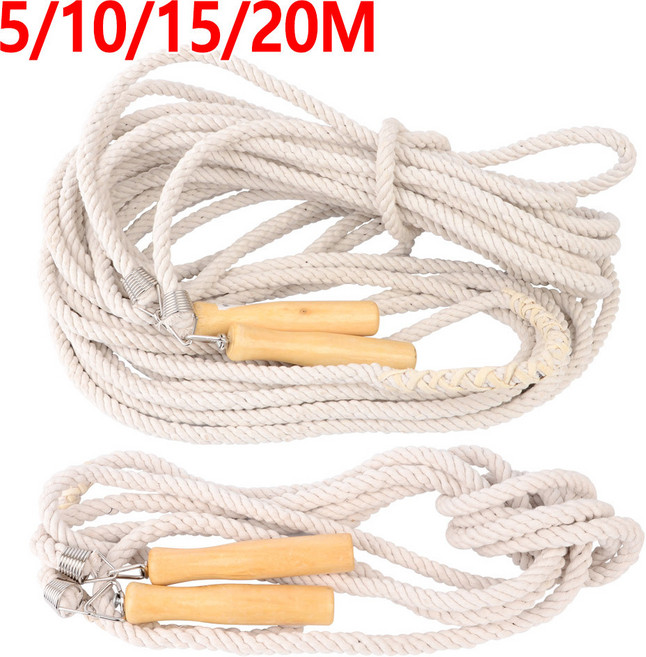 꼬임없는 단체 줄넘기 줄 단체용 긴 밧줄 명랑 운동회 꼬마야 게임 5m 10m 15m 20m 체육 교구 유아 학교 실내 용품, 1개