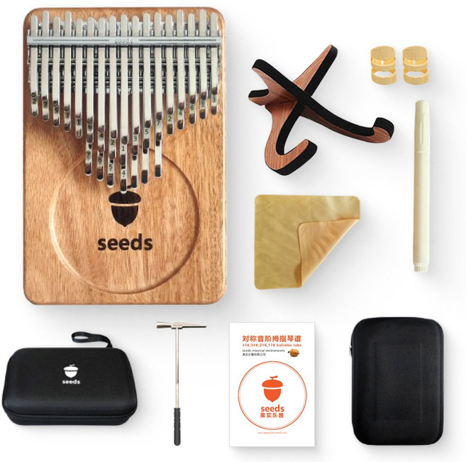 시드 41키 칼림바 크로매틱 고급형 올솔리드 반음 (악보포함), 1개