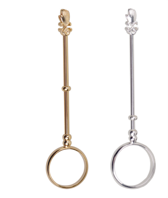 커버풀 담배냄새 방지 손잡이 담배홀더 2개입, 1세트, 골드+실버