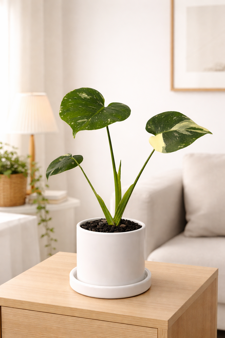 [단하나의수채화] 무늬 몬스테라 희귀식물 인테리어 거실 공기정화, 1개