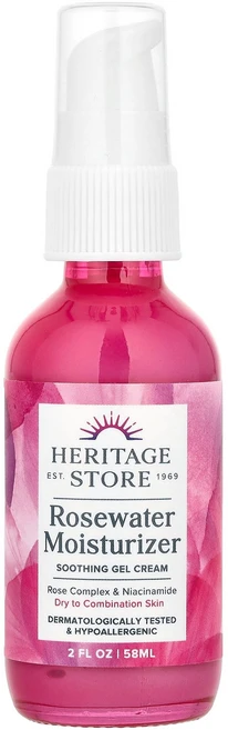 Heritage Store 로즈워터 모이스처라이저 건성 피부 및 복합성 피부 58ml(2fl oz) Store (헤리티지 스토어), 1개 - 쿠팡