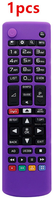리모컨 케이스의 실리콘 케이스는 LG AKB73715601 AKB74475401 AKB744454433 AKB73975702 AKB75055702 AKA74475411 스페어와호환, Purple* 1pcs, Purple* 1pcs