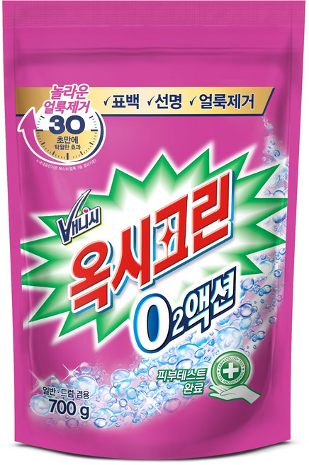 옥시크린 오투액션 표백제, 700g, 1개