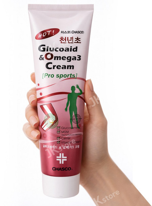 차스코 천년초 마사지크림 근육통 스포츠 글루코에이드 오메가3 150ml, 1개