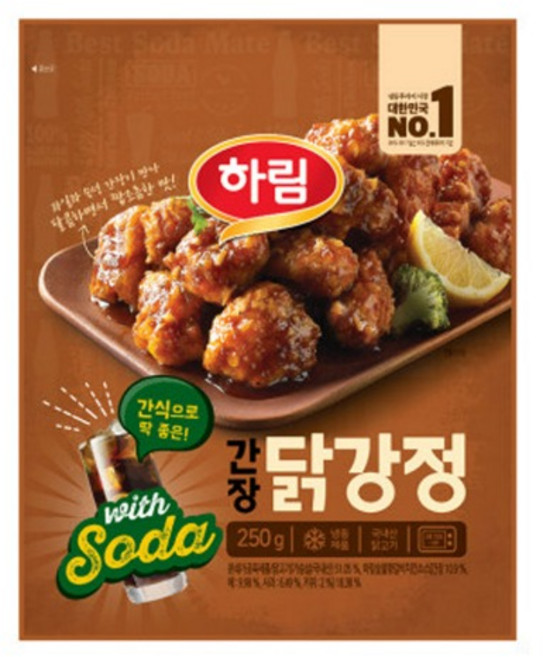 하림 간장 닭강정 250g x 1봉, 1개