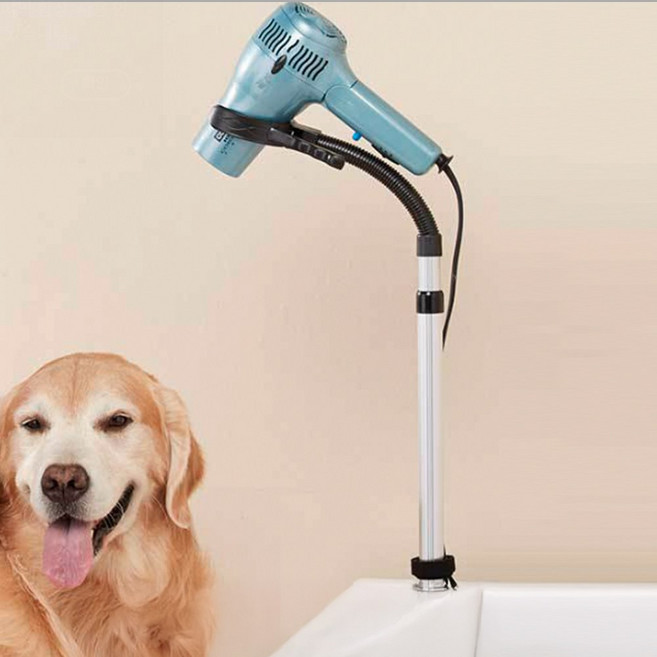 펫블리스 애견 집게 스탠드 드라이기 거치대, 1개, 혼합색상