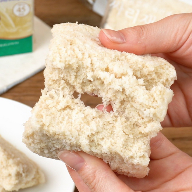 싸리재 시루떡 [ 구수한 현미 설기 ] 현미떡 떡간식 아침대용 개별포장 냉동떡, 80g, 10개