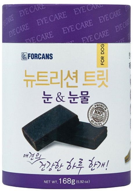 뉴트리션트릿 눈눈물 168g 강아지눈건강 눈물자국 고기능성 영양트릿, 눈물개선/눈건강, 1개