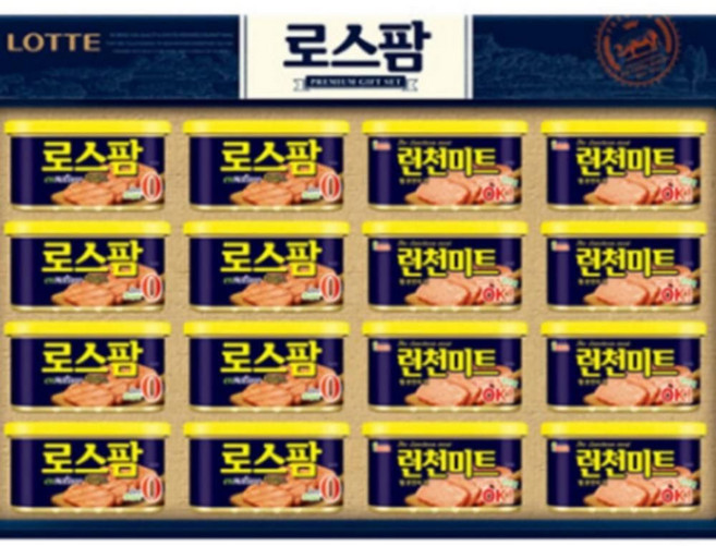 라움샵 설선물세트 단체선물 명절선물세트 롯데햄 선물세트 로스팜 복합 1호 쇼핑백포함