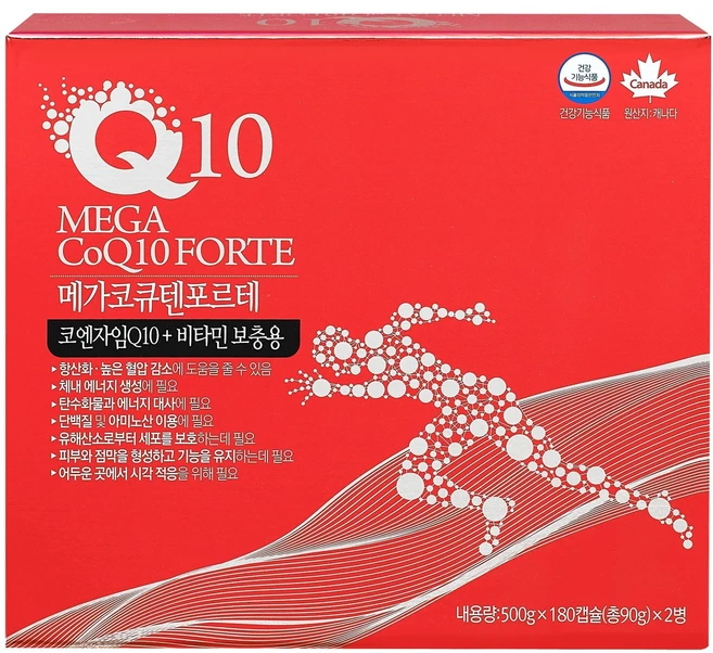 메가코큐텐 포르테 MEGA CoQ10 FORTE, 1세트, 360회분 - 쿠팡
