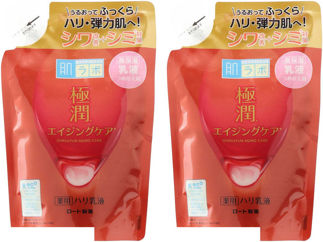하다라보 고쿠쥰 에이징 케어 탄력 로션 리필용, 2개, 140ml