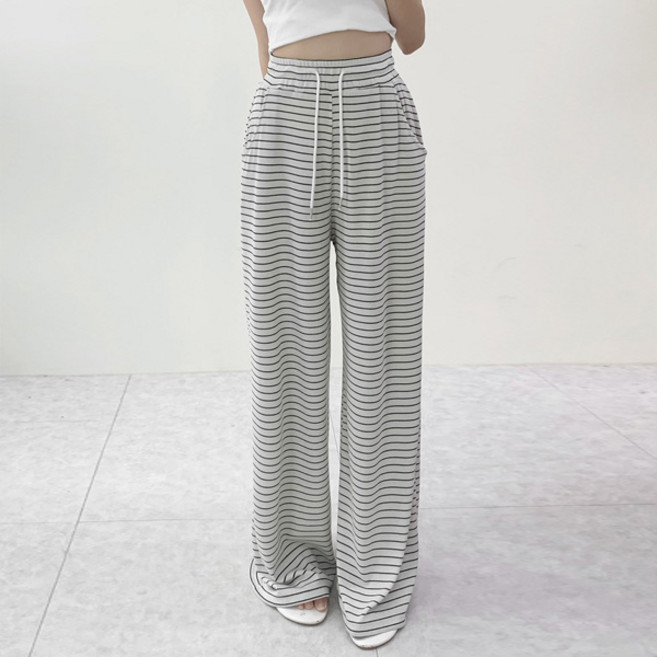 마이쏭 여성 빅사이즈 통바지 트레이닝팬츠 플래시단가라와이드팬츠
