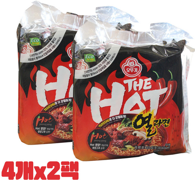 오뚜기 더핫열라면 480g 2개