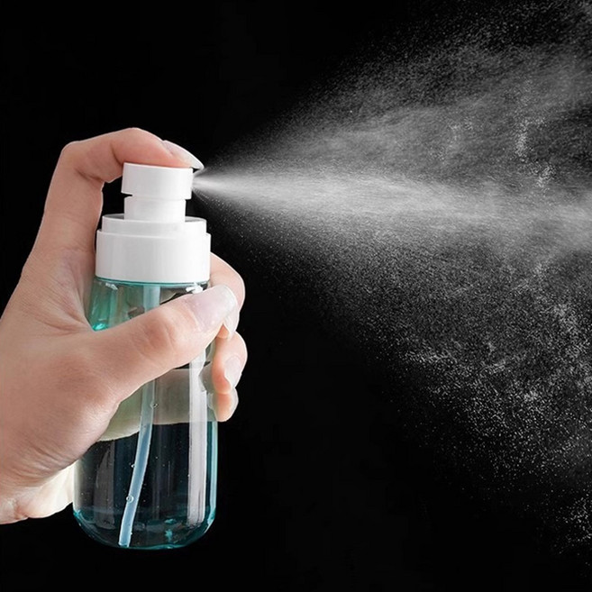 미즈코스 휴대용 화장품 안개분사 소분 스프레이 공병, 2개, 투명-30ml