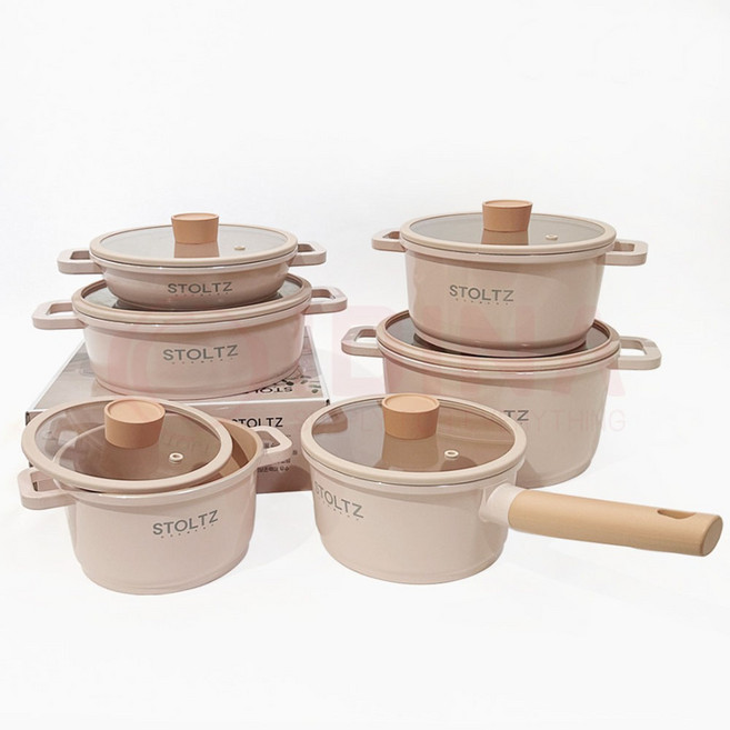 세라믹 넌스틱 코팅 인덕션 전골 냄비 통주물 IH 슈톨츠 로제 냄비 양수 16cm, 양수20cm, 1개