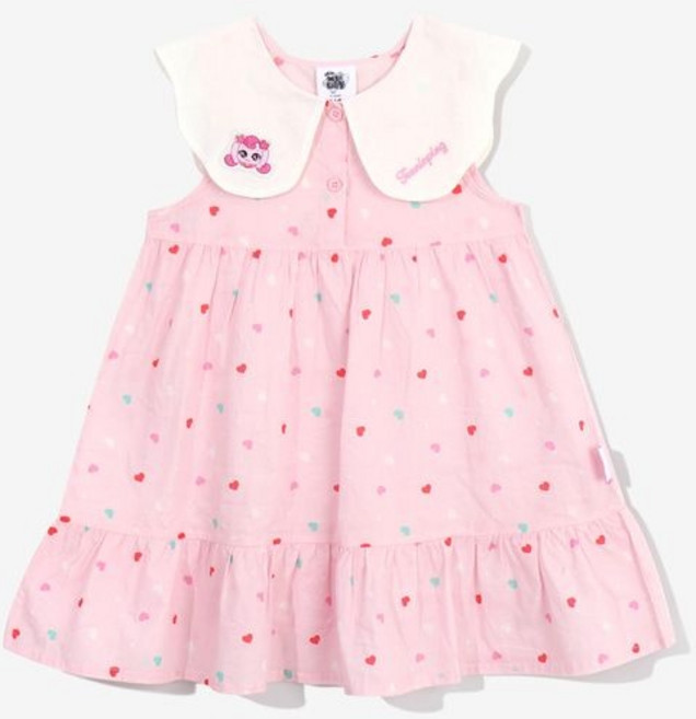 슈팅스타캐치티니핑 여아 하츄핑 빅카라 민소매 프릴 원피스