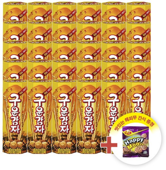 해태제과 구운감자 24g x 30개 + 하리보 골드베렌 10.8g 증정