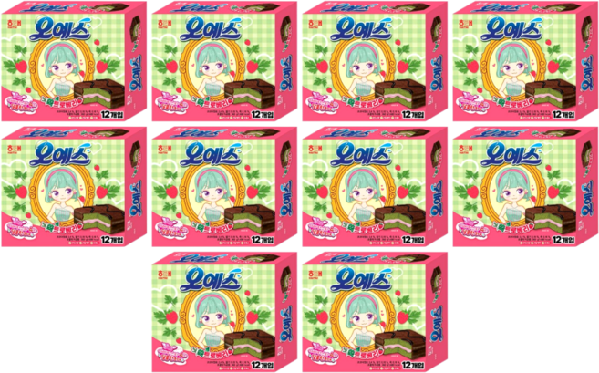 해태 오예스 쑥트로베리 360g x 10개