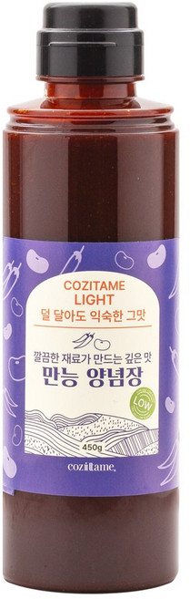 저당양념 비빔장 무침소스 식단조절 저칼로리용 양념장 코지테임, 450g, 1개