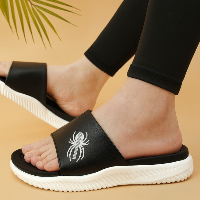 SSOOSS 커플 슬리퍼 남성 슬리퍼 푹신한 발편한 남자 사무실 슬리퍼 JE003RS