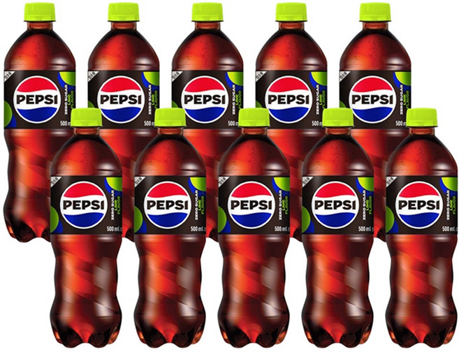 롯데칠성음료 펩시 제로 슈거 라임향, 500ml, 10개