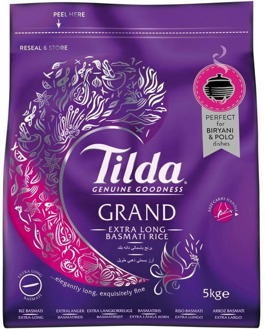 Tilda 틸다 그랜드 엑스트라 롱 바스마티 라이스, 1개
