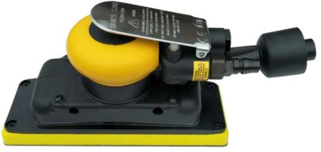 직사각형 공압 사포 기계 샌딩 자동차 퍼티 연마 먼지 수집 드라이 70mm 198mm, 한개옵션0