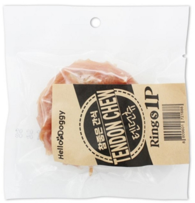 헬로도기 참좋은간식 텐던츄 링(S)1p, 1개