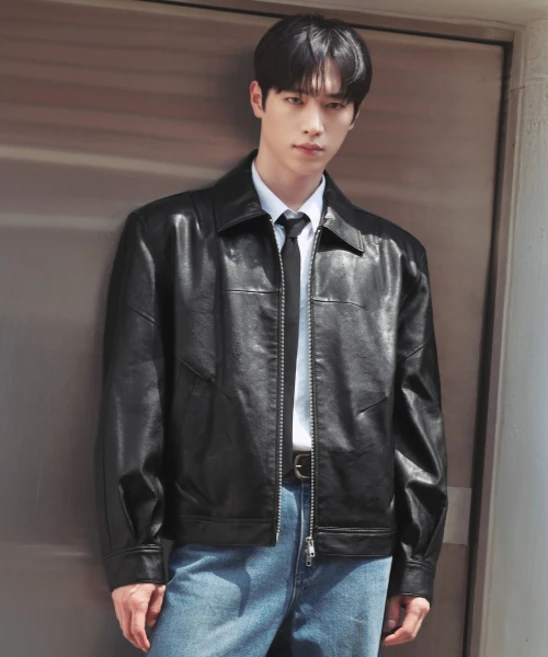 매장정품 드로우핏 [서강준PICK]인시전 레더 블루종 자켓 [BLACK] DFJK4110BK 1368728 - 쿠팡