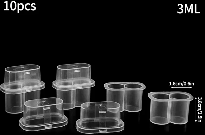 10pcs 펩타이드 보관 상자 3ml 바이알 케이스 주사 바이알 홀더 냉장고 펩타이드 컨테이너 펩타이드 냉동고, 01 10PCS