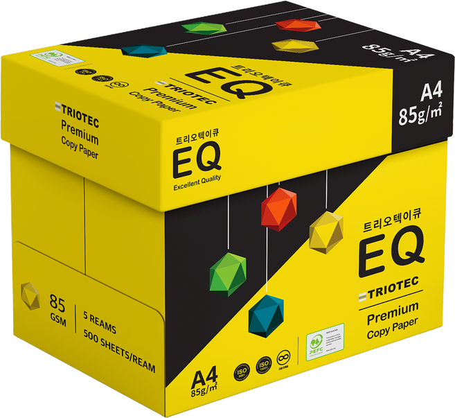 트리오텍이큐 복사용지 85g, A4, 2500매