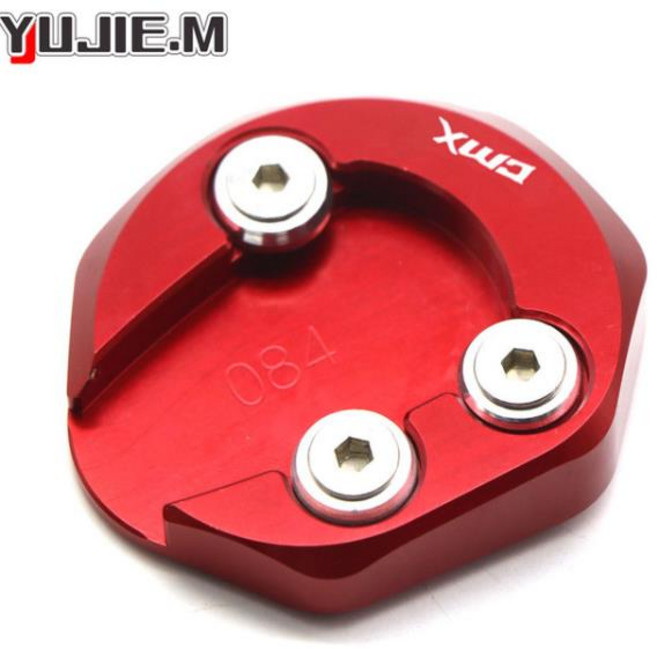 혼다 레벨 CMX300 CMX 500 300 2017 2020 액세서리 킥 스탠드 사이드 확장 확대기 플레이트 패드, 02 CMX Red, 1개