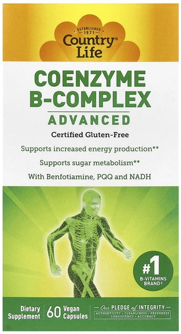 컨트리라이프 코엔자임 B-컴플렉스 어드밴스드 베지캡슐 60정, 6개 - 쿠팡