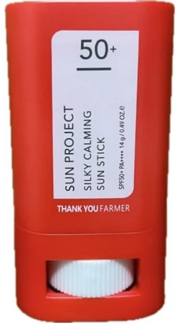 땡큐파머 선 프로젝트 실키 카밍 선스틱 SPF50+ PA++++, 2개, 14g - 쿠팡