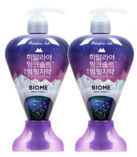 LG생활건강 [LG생활건강] 히말라야 핑크솔트 바이옴 펌핑치약 치약, 285g, 20개