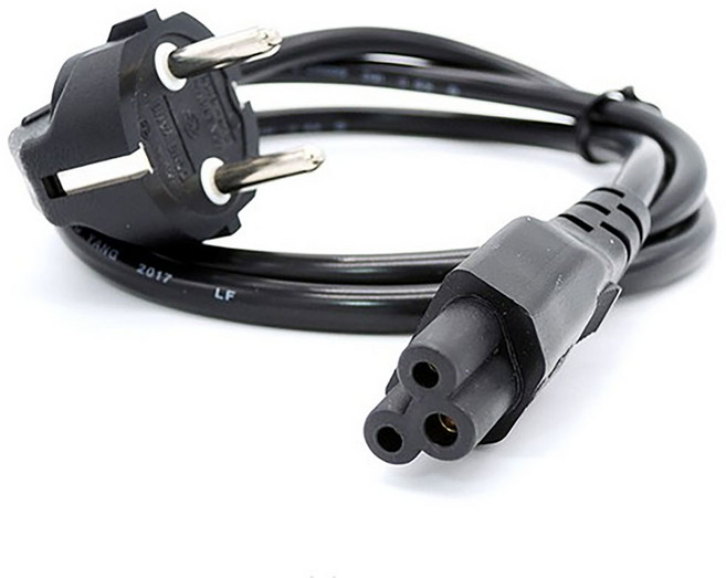 신성전기 국산 파워3구 크로바케이블(AC 220V)벌크1M 노트북 모니터등 전원케이블, 1개, 1m