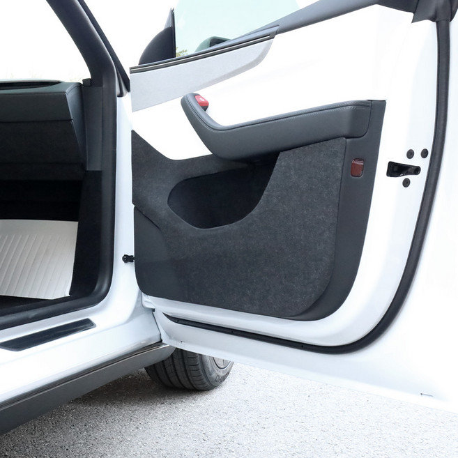 카우라 테슬라 호환 모델Y 주니퍼 도어커버 기스 스크래치 방지 튜닝 악세사리, 카본 도어커버