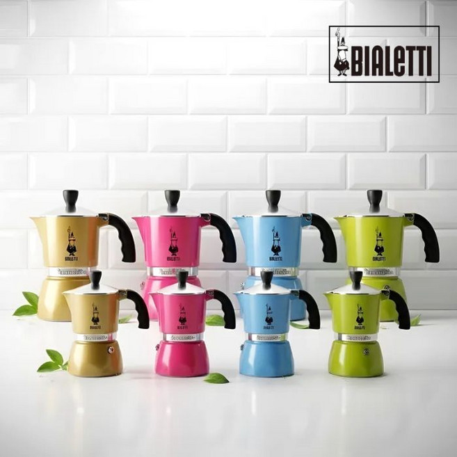 비알레띠 모카포트1컵 에스프레소추출 이탈리아 모카포트 홈카페 1인용커피메이커 사발이 증정, 1개, 딥핑크